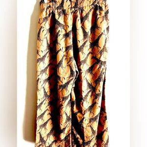 Anthropologie Y2K Jane & Delancey 100%Lyocell
Wide Leg Paper-bag Waist Pants 
L